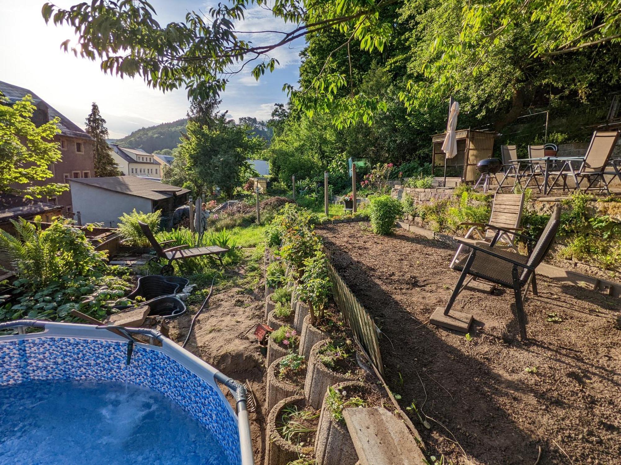 R1 - Urlaubsmagie - Bad Schandau Fusslaeufig, Garten Rathmannsdorf Eksteriør billede